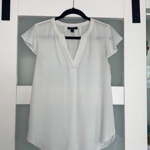 Jcrew white flowy top size 6